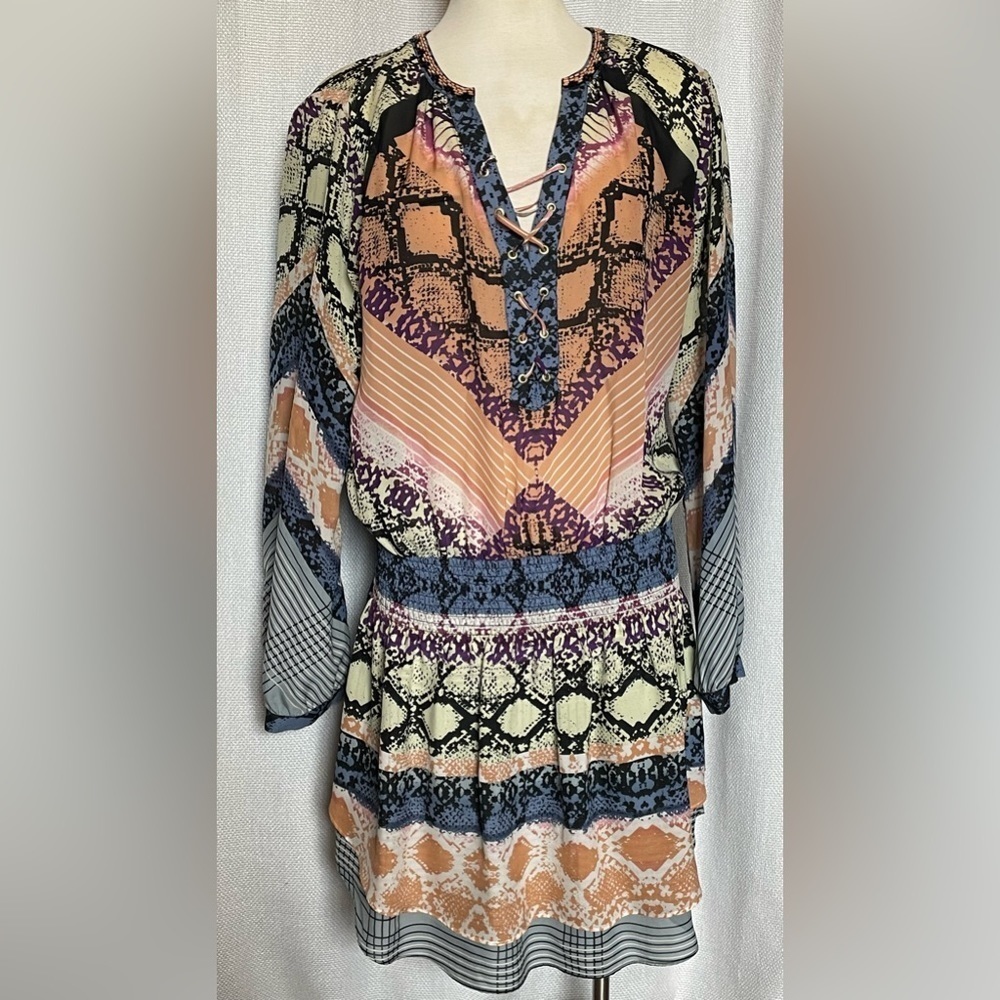 Hale Bob silk dropped waist dress - Picture 3 of 11